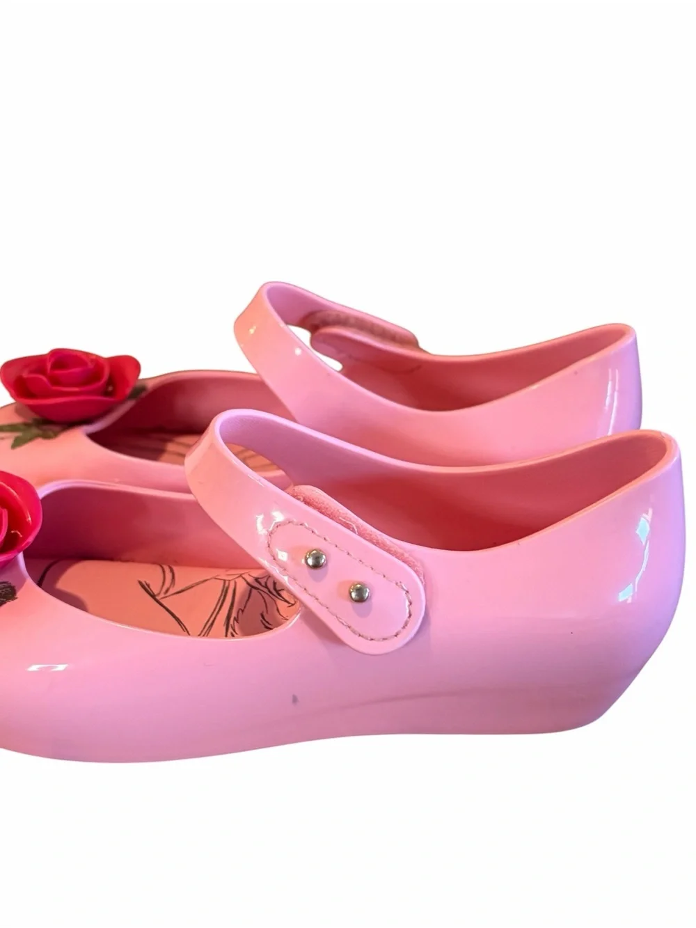 Mini Melissa Ultra Girl + Disney Beauty and the Beast Mary Jane Flats.